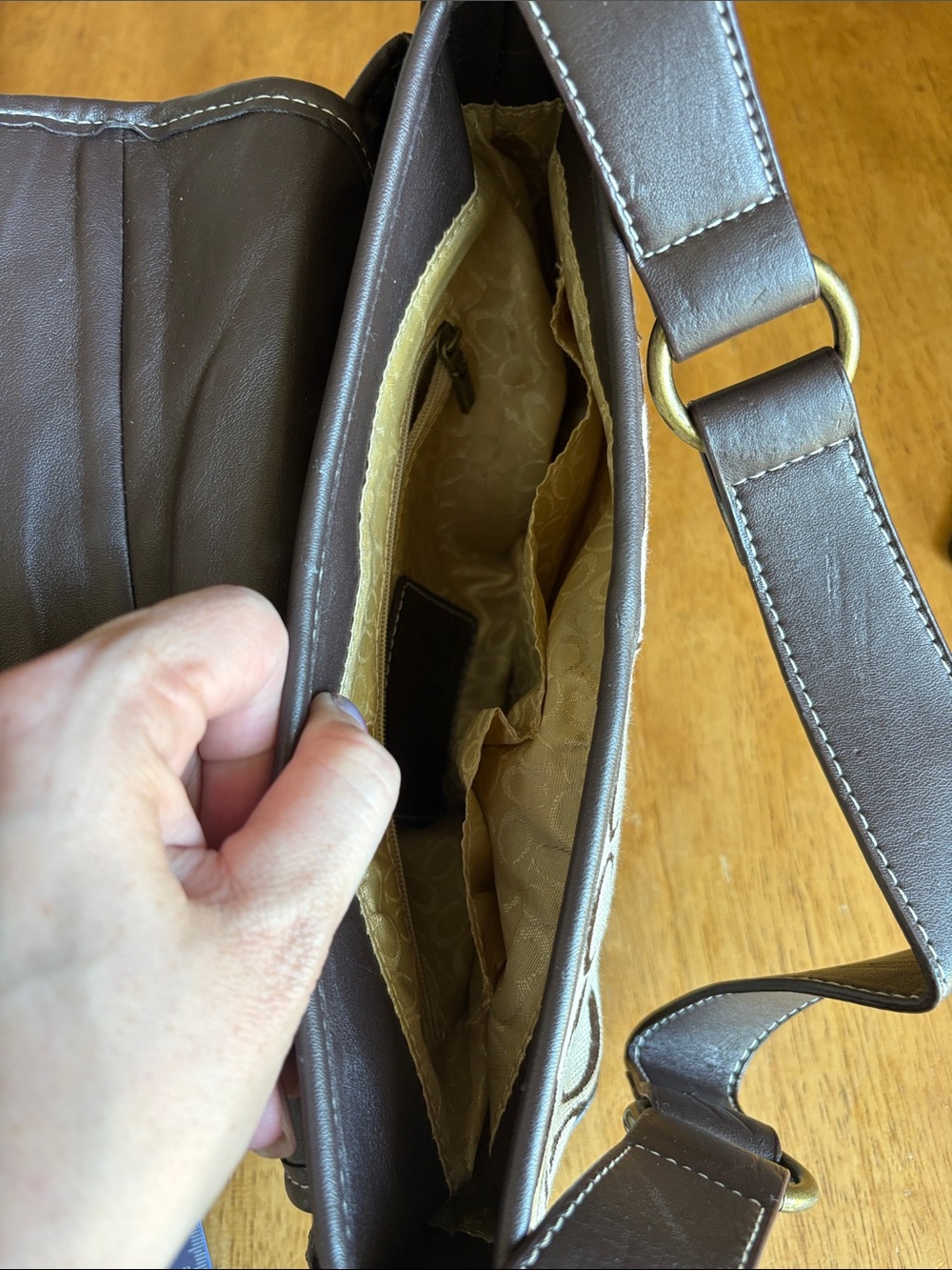 Coach Soho Brown Signature Shoulder Bag - Picture 10 of 10